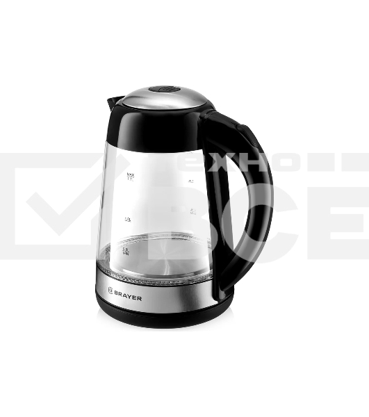 Чайник электрический BRAYER BR1012BK, 2200 Вт, 1,7 л