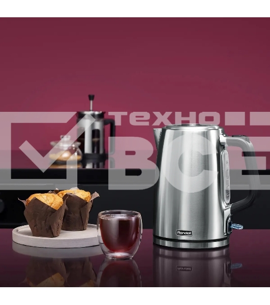 Чайник электрический Rondell RDE-1006 (MC) 1,7 л, 2200 Вт, стальной