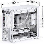 Компьютерный корпус без блока питания Case JONSBO D41 STD, Midi-Tower, TG, no fan, 1xUSB-A 3.2 + 1xUSB-C 3.2, ATX, mATX белый, фото2