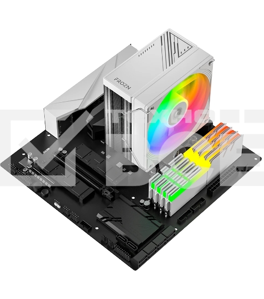 Кулер для процессора ID-Cooling FROZN A410 SE ARGb белый 180W/ Intel 1700, 12*, 115*, AMD AM5, AM4/ Screws