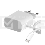 Сетевое зарядное устройство Maxvi CHL-240T 2.4A, with Type-C cable, белый, фото 1