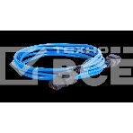 Шнур питания с фиксатором REM IEC 60320 C13/IEC 60320 C14, 10 А/250 В (3 * 1,0), 3 м, синий R-10-Cord-C13-C14-3-Blue, фото 1