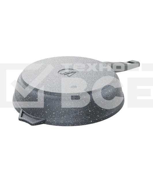 Сковорода Гранит С024701 24 см, съем. руч., крышка