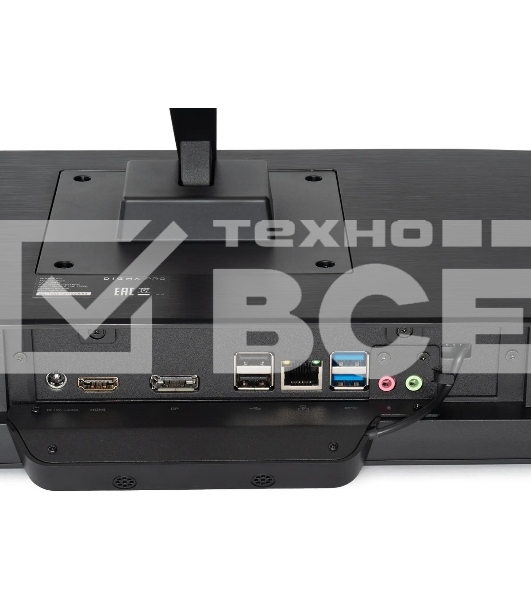 Моноблок Digma Pro Base 23.8' Full HD i3 12100 (3.3) 8Gb SSD 512Gb UHDG 730 CR Windows 11 Pro GbitEth WiFi BT 90W клавиатура мышь Cam черный 1920x1080
