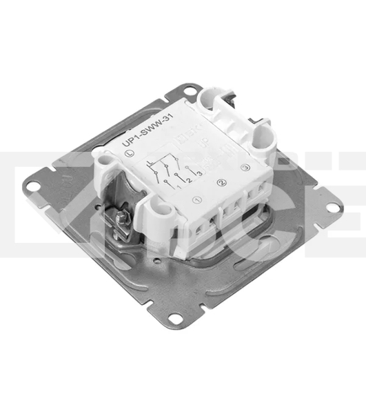 Механизм выключателя EKF UP1-SWW-31 трехклавишный, белый Эпика