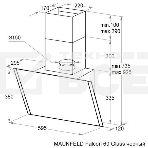 Вытяжка наклонная Maunfeld Falcon 60 Glass черная, 59.5 см, 1150 куб. м/ч, 54 дБ, фото2