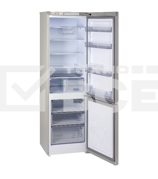 Холодильник Бирюса M6130 металлик двухкамерный 245/100л морозилка снизу