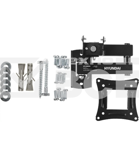 Кронштейн для телевизора Hyundai GL-N1 черный 10'-27' макс.15кг настенный поворотно-выдвижной и наклонный