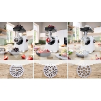 Мясорубка электрическая Bosch MFWS609W белый/черный, 2100 Вт, 3.5 кг/мин, реверс, насадки - 4, фото4