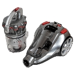 Пылесос SUPRA VCS-2525 серый/красный, 420/2450 Вт, уборка сухая, пылесборник контейнер 3.5 л, фото6