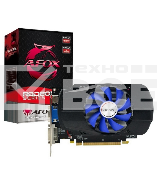 Видеокарта AFOX R7 350 Single Fan 2GB GDDR5 128bit VGA DVI HDMI  RTL{30} (784238)