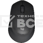 Мышь беспроводная Logitech M331 Silent Plus черный, 1000 dpi, радиоканал, USB, кнопки - 3, фото 1