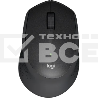 Мышь беспроводная Logitech M331 Silent Plus черный, 1000 dpi, радиоканал, USB, кнопки - 3