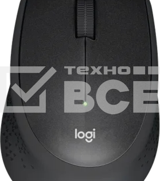 Мышь беспроводная Logitech M331 Silent Plus черный, 1000 dpi, радиоканал, USB, кнопки - 3