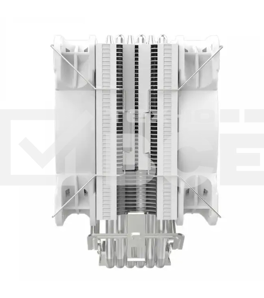 Кулер для процессора Alseye H120D белый, 120 мм, алюминий/медь, 2000 об/мин, 35.5 дБ, 4 pin, 200 Вт, 154 мм