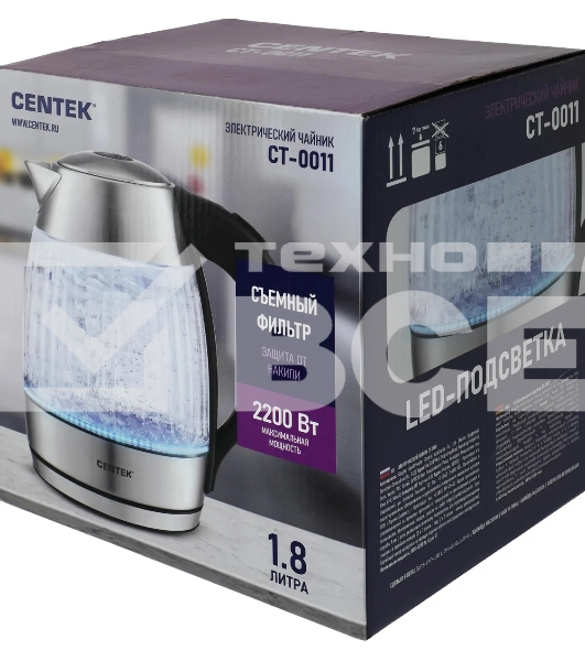 Чайник Centek CT-0011 стекло