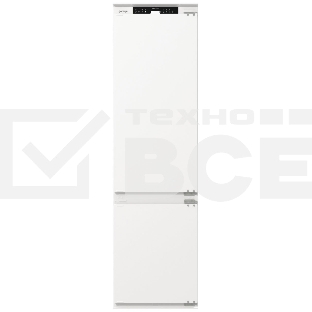 Встраиваемый холодильник Gorenje NRKI519141 белый двухкамерный 207/68 л морозилка снизу, No Frost