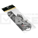 Удлинитель ExeGate EC-5-1.8B (EX279355RUS), черный, 1,8 м, евровилка с заземлением, 5 евророзеток с заземлением, 2200 Вт, фото2