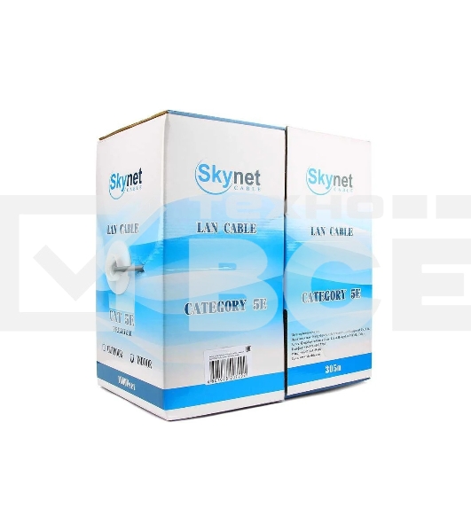 Кабель SkyNet (N) Standart CSS-UTP-4-CU-OUT-N, UTP outdoor 4x2x0,48, медный, FLUKE TEST, кат.5e, однож., 305м, box, черный