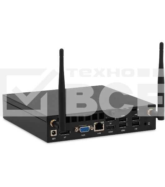 Неттоп IRU 310H6ITF i5 12400 (2.5) 16Gb SSD512Gb UHDG 730 Windows 11 Professional GbitEth BT черный (2031374)