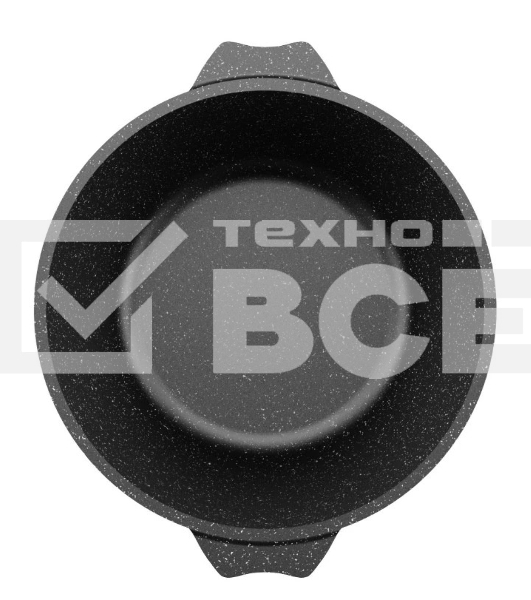 Кастрюля Гранит черный 2 л АП 42802