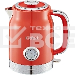 Чайник электрический Kitfort КТ-6791 1.7л. 2200Вт красный/серебристый корпус: металл/пластик, фото 1