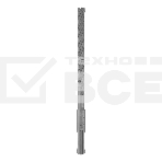 Бур по бетону Denzel цельная крестовая пластина, 8x165 мм, SDS PLUS, фото3