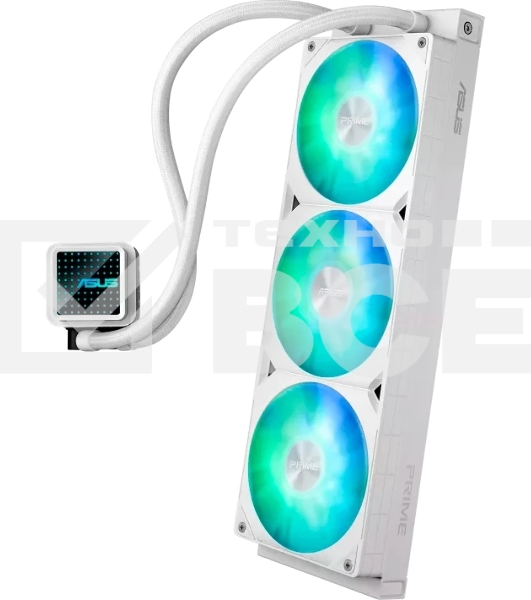 Жидкостная система охлаждения ASUS PRIME LC 360 ARGb WHT/AIO COOLER,3IN1 FAN,REPL LEN