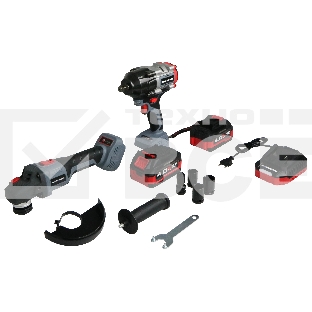 Аккумуляторный бесщеточный НАБОР 2в1 PROFIPOWER ProfiSet-2H20 (Li-ion-2шт 20В, 4.0Ач, З/У, коробка, E0080, E0186)