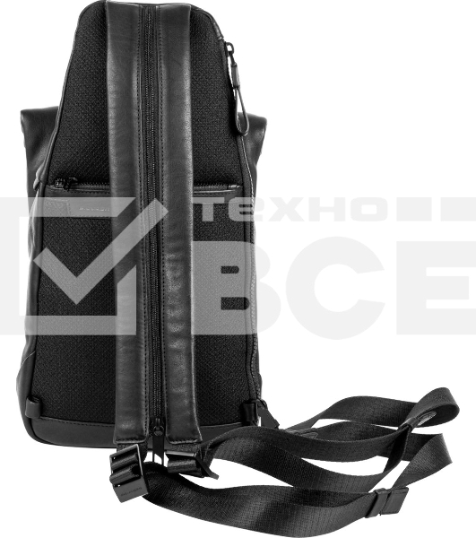 Рюкзак слинг Piquadro Harper CA6784AP/N черный кожа