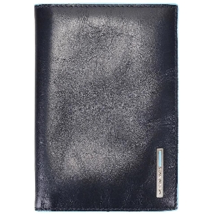 Обложка для паспорта Piquadro Blue Square PP5255B2/BLU2 синий натур.кожа