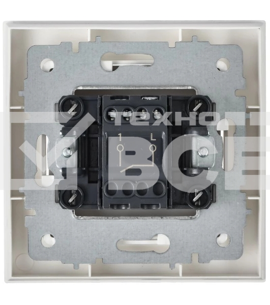 Выключатель 1-кл. СП BRITE ВСР10-1-0-БрАБ 10А в сборе арктич. бел. IEK BR-V10-0-10-K91-F