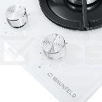 Газовая варочная панель Maunfeld EGHG.32.1CW/G, 2 конфорки, закаленное стекло, белый, фото5