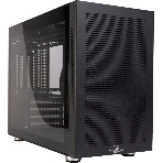Корпус Midtower mATX Eurocase 00-01064257 MI05 черный без БП закаленное стекло USB 3.0, фото 1