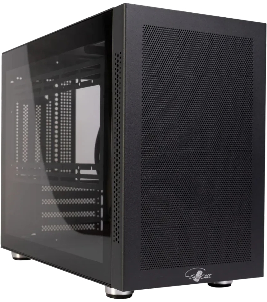 Корпус Midtower mATX Eurocase 00-01064257 MI05 черный без БП закаленное стекло USB 3.0