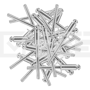 Заклепки алюминиевые Denzel, 3/16'-1/2', 5 х 12 мм, 50 шт.