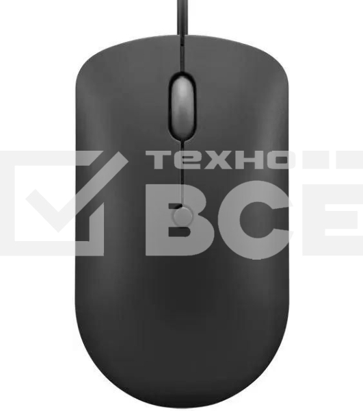Мышь проводная Lenovo 400 черный, 2400 dpi, USB-C, кнопки - 4