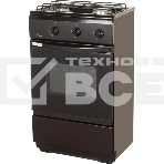 Плита газовая Flama CG 3202 B коричневый, конфорок 2 шт, духовка 30 л, 50 см x 85 см x 35 см, фото 1