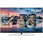 Телевизор Haier 55' DH1VMED01RU черный/серый QLED 4K UHD 120Hz Smart TV Google, фото 1
