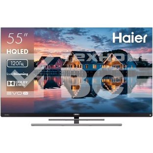Телевизор Haier 55' DH1VMED01RU черный/серый QLED 4K UHD 120Hz Smart TV Google