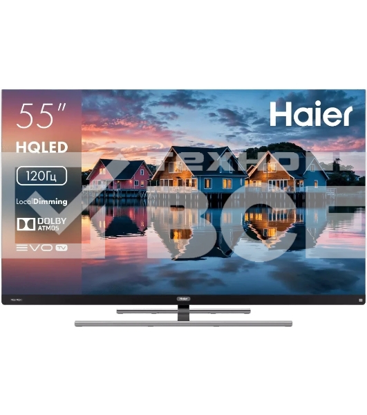 Телевизор Haier 55' DH1VMED01RU черный/серый QLED 4K UHD 120Hz Smart TV Google