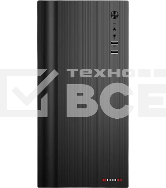 Корпус ACCORD ACC-M802, Mini-Tower, чёрный