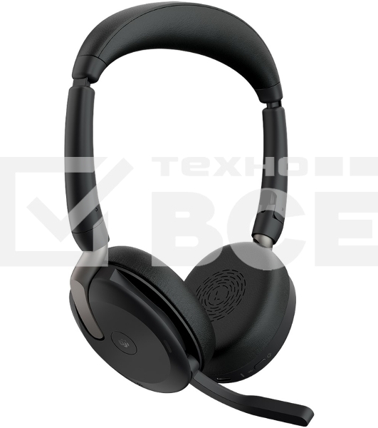 Гарнитура Jabra Evolve2 65 Flex чёрный, беспроводная, Bluetooth, до 32 ч