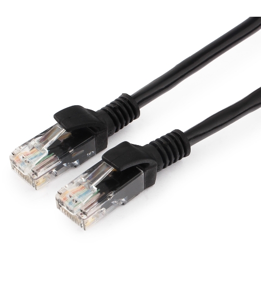 Патч-корд медный UTP Cablexpert PP10-3M/BK cat.5e, 3м, литой, многожильный, черный