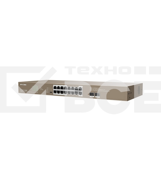 Неуправляемый Коммутатор IP-COM G1118P-16-250W 16 GE+SFP Ethernet с 16-Портовым PoE
