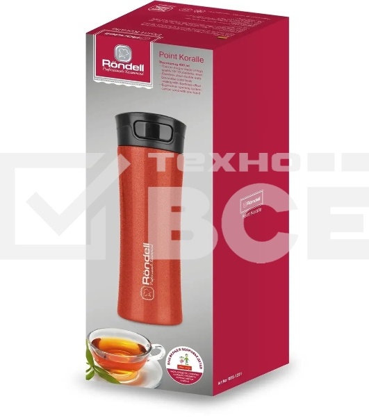 Термокружка Rondell Point Koralle RDS-1231 (R) красный