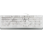 Клавиатура A4Tech Fstyler FK10 проводная, USB, белый/серый, фото7
