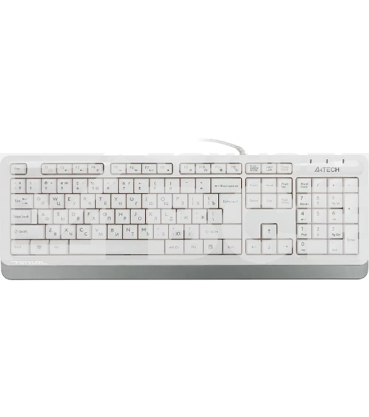 Клавиатура A4Tech Fstyler FK10 проводная, USB, белый/серый
