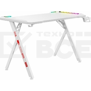 Стол игровой Defender Infinity RGB,подвес круж+гарн.,бел,120_5