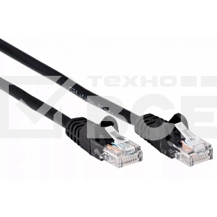 Патчкорд литой iOpen  UTP кат.5е 1м черный <ANP511_1M_BK>